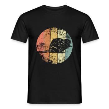 Biber - Männer T-Shirt - Schwarz - Vorne - AI Model Male 178 light (178cm)