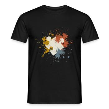 Puzzles - Men's T-Shirt - black - Front - AI Model Male 178 light (178cm)