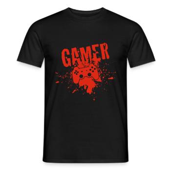 Gamer - T-shirt homme - noir - Devant - AI Model Male 178 light (178cm)