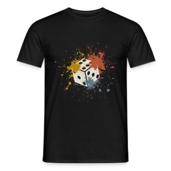 Dice Casino - Men's T-Shirt - black - Front - AI Model Male 178 light (178cm)