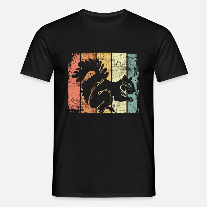 Eichhörnchen - Männer T-Shirt - Schwarz