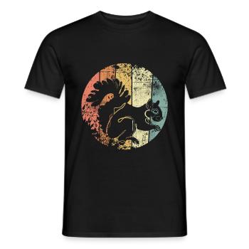 Eichhörnchen - Männer T-Shirt - Schwarz - Vorne - AI Model Male 178 light (178cm)