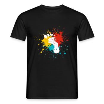 Footprint - Men's T-Shirt - black - Front - AI Model Male 178 light (178cm)