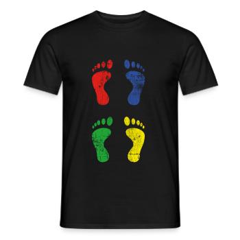 Pieds - T-shirt homme - noir - Devant - AI Model Male 178 light (178cm)