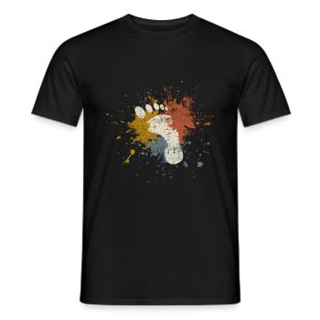 Pied - T-shirt homme - noir - Devant - AI Model Male 178 light (178cm)