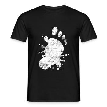 Pied - T-shirt homme - noir - Devant - AI Model Male 178 light (178cm)