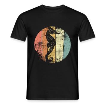 Hippocampes - T-shirt homme - noir - Devant - AI Model Male 178 light (178cm)