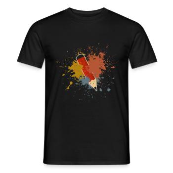 School - Men's T-Shirt - black - Front - AI Model Male 178 light (178cm)