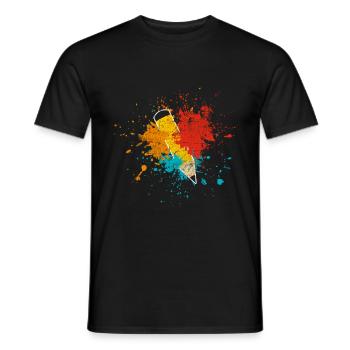 Schule - Männer T-Shirt - Schwarz - Vorne - AI Model Male 178 light (178cm)