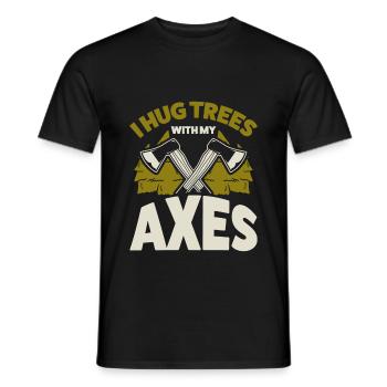 Lumberjack - Men's T-Shirt - black - Front - AI Model Male 178 light (178cm)