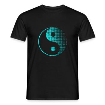 Yin Yang - Men's T-Shirt - black - Front - AI Model Male 178 light (178cm)