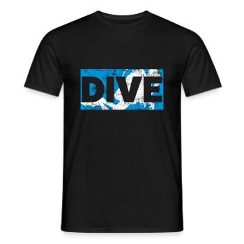 Diver - Men's T-Shirt - black - Front - AI Model Male 178 light (178cm)