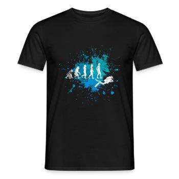 Diver - Men's T-Shirt - black - Front - AI Model Male 178 light (178cm)