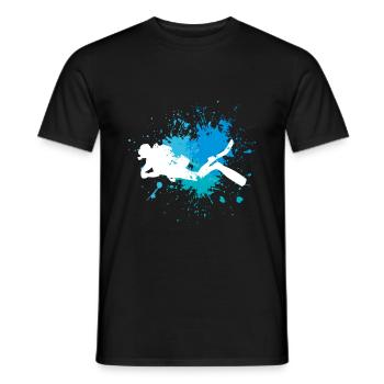Diver - Men's T-Shirt - black - Front - AI Model Male 178 light (178cm)