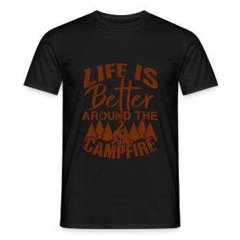 de plein air - T-shirt homme - noir - Devant - AI Model Male 178 light (178cm)