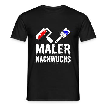 Maler Nachwuchs Lackierer Ausbildung für Kinder - Männer T-Shirt - Schwarz - Vorne - AI Model Male 178 light (178cm)