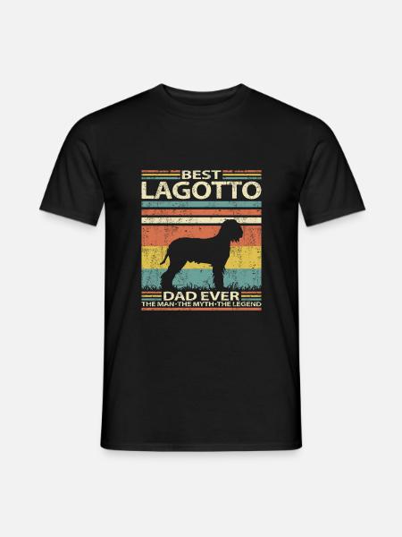 Lagotto Romagnolo Miglior papà di sempre dicendo - T-shirt uomo - nero