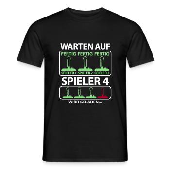 Schwangerschaft verkünden Baby 4 Kind viertes - Männer T-Shirt - Schwarz - Vorne - AI Model Male 178 light (178cm)