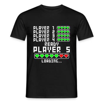 Schwangerschaft verkünden Baby 5 Kind fünf fünftes - Männer T-Shirt - Schwarz - Vorne - AI Model Male 178 light (178cm)