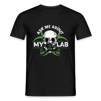A propos de mon laboratoire Labortechniker Gift - T-shirt homme - noir - Devant - AI Model Male 178 light (178cm)