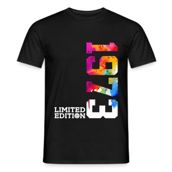 53E ANNIVERSAIRE ÉDITION LIMITÉE 1973 - T-shirt homme - noir - Devant - AI Model Male 178 light (178cm)