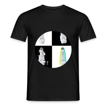 Lifestyle Pyjama nachhaltig - Männer T-Shirt - Schwarz - Vorne - AI Model Male 178 light (178cm)