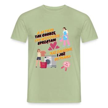 Dear Mom - Men's T-Shirt - sage - Front - AI Model Male 178 light (178cm)