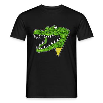 Krokodilpunk Zookeeper Geschenk - Männer T-Shirt - Schwarz - Vorne - AI Model Male 178 light (178cm)