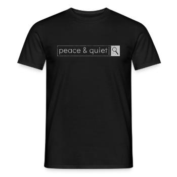 Paix et paix - T-shirt homme - noir - Devant - AI Model Male 178 light (178cm)