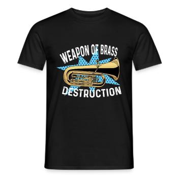Poison d’abomination d’arme en laiton - T-shirt homme - noir - Devant - AI Model Male 178 light (178cm)