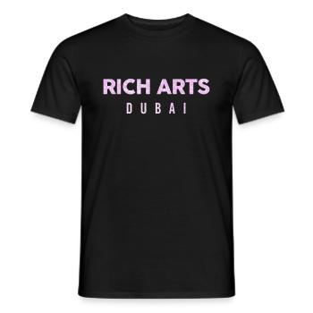 ARTS RICHES ROSE - T-shirt homme - noir - Devant - AI Model Male 178 light (178cm)