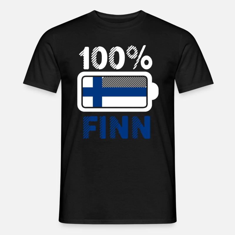Finnland Finne - Männer T-Shirt - Schwarz