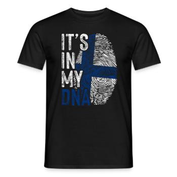 Finnland Finne Herkunft - Männer T-Shirt - Schwarz - Vorne - AI Model Male 178 light (178cm)