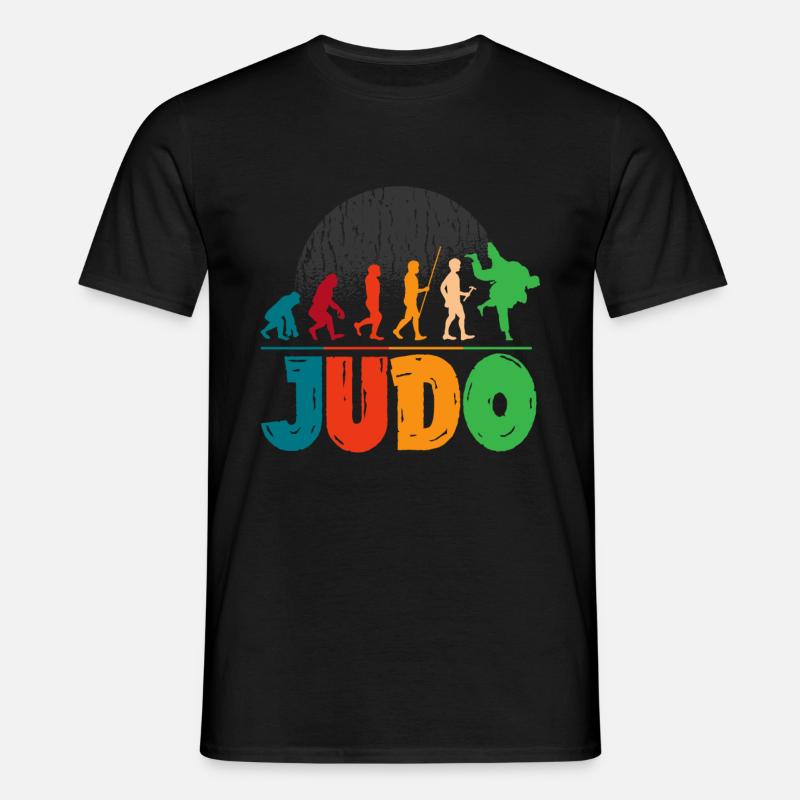 Judo Evolution - Männer T-Shirt - Schwarz