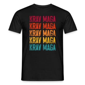 Krav Maga - Men's T-Shirt - black - Front - AI Model Male 178 light (178cm)