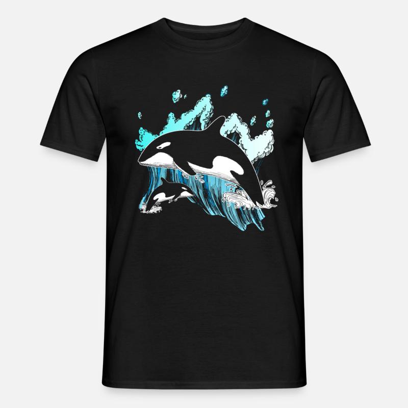Orca - Männer T-Shirt - Schwarz