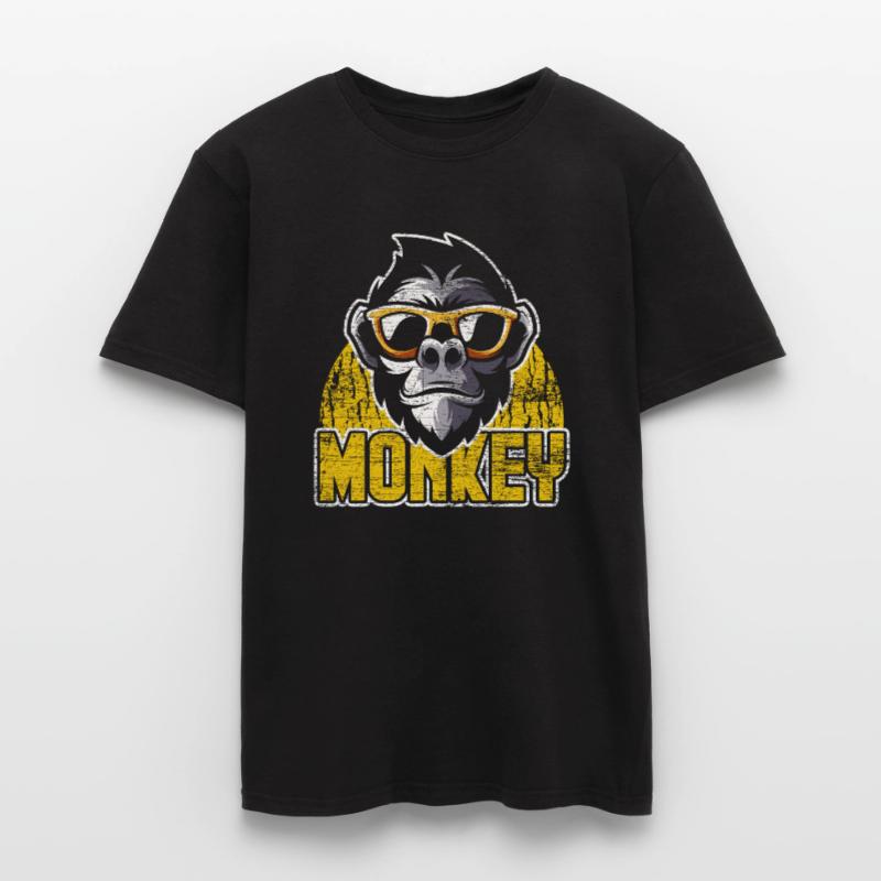 Animaux d'évolution de singe T-shirt homme