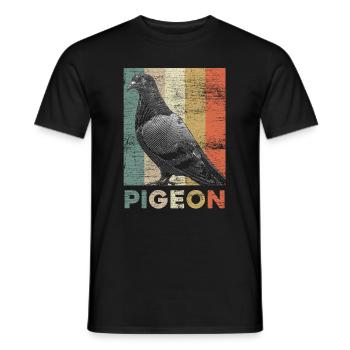 colombe - T-shirt homme - noir - Devant - AI Model Male 178 light (178cm)