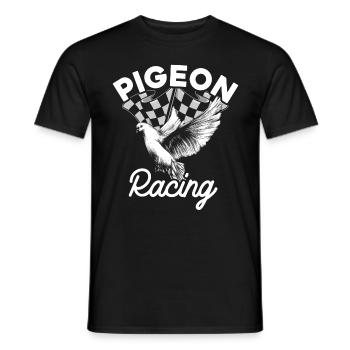 Pigeons de pigeons - T-shirt homme - noir - Devant - AI Model Male 178 light (178cm)