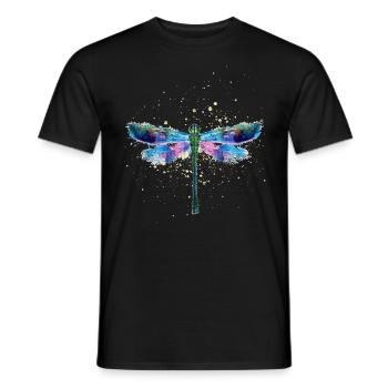 Dragonfly - Mænd T-shirt - sort - Foran - AI Model Male 178 light (178cm)
