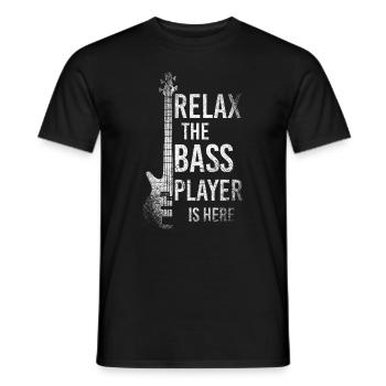Gitarre Bassist Gitarrist - Männer T-Shirt - Schwarz - Vorne - AI Model Male 178 light (178cm)