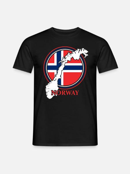 Norway viking gift - Men's T-Shirt - black