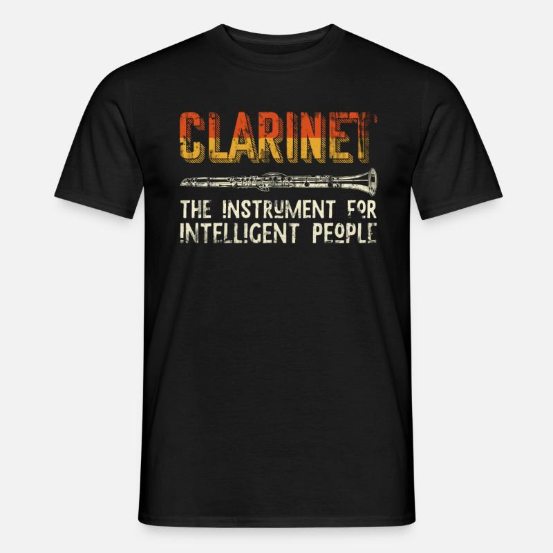 Klarinette - Männer T-Shirt - Schwarz