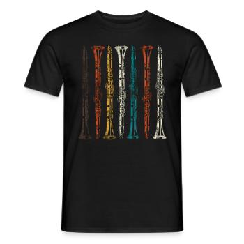Klarinette Musiker Musik - Männer T-Shirt - Schwarz - Vorne - AI Model Male 178 light (178cm)