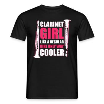 Clarinet musical instrument - Men's T-Shirt - black - Front - AI Model Male 178 light (178cm)