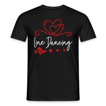Linedance Dear Cowboy - T-shirt homme - noir - Devant - AI Model Male 178 light (178cm)