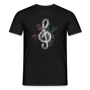 Piano joueur de piano musicien - T-shirt homme - noir - Devant - AI Model Male 178 light (178cm)