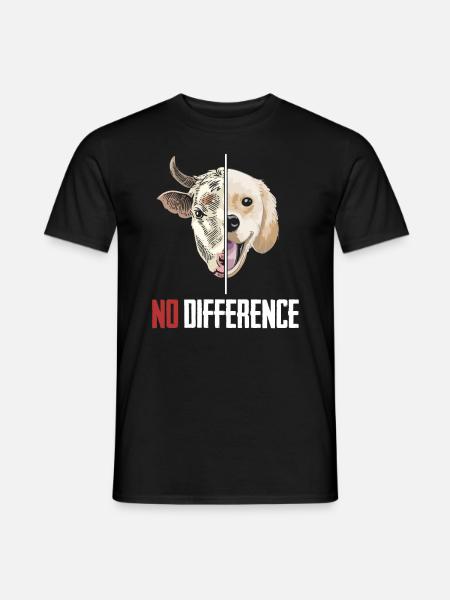 Vegan Veganer Tiere - Männer T-Shirt - Schwarz