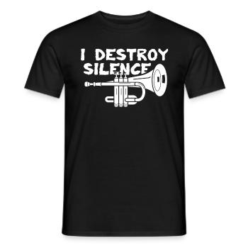Trompette - T-shirt homme - noir - Devant - AI Model Male 178 light (178cm)