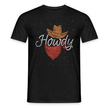 Cowboy - T-shirt homme - noir - Devant - AI Model Male 178 light (178cm)